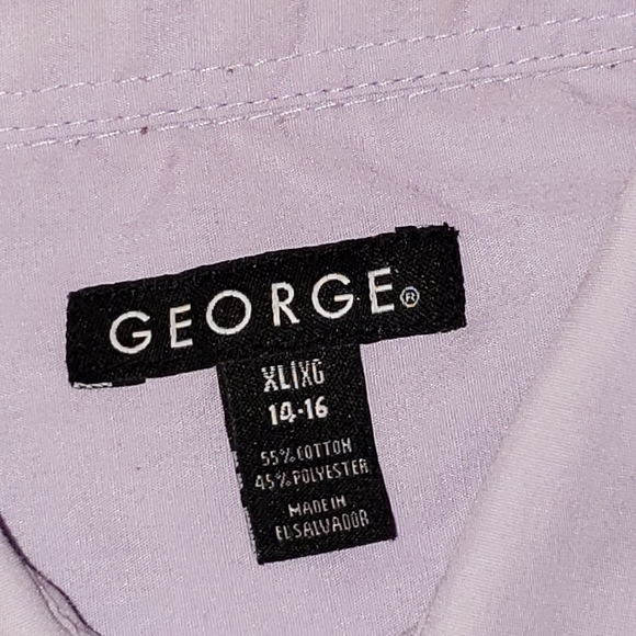 BOY GEORGE LAVENDAR/PURPLE DRESS SHIRT - Picture 2 of 2